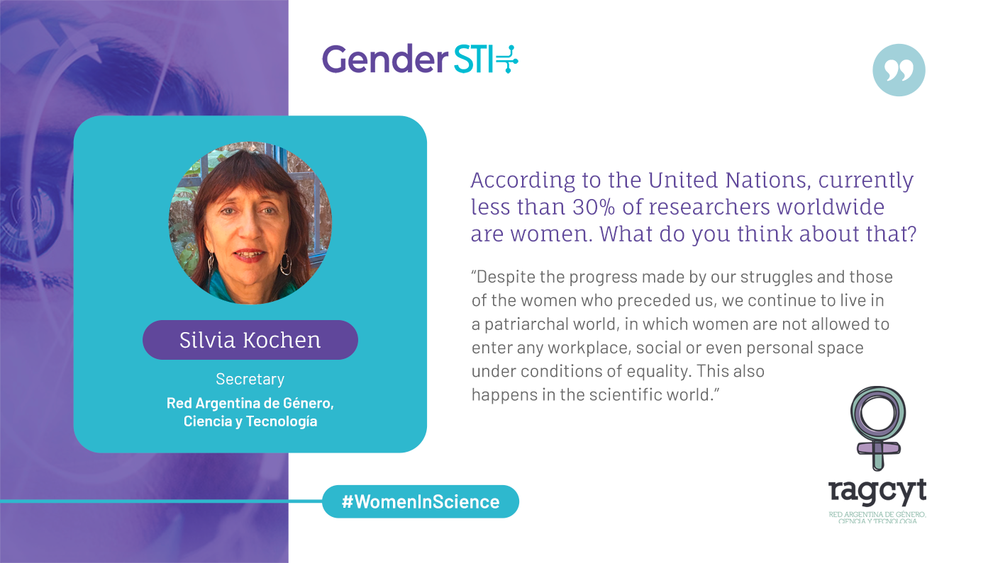 Silvia Kochen, neuroscience researcher at CONICET and secretary of RAGCyT, says women should do everything possible and impossible to join the world of science.