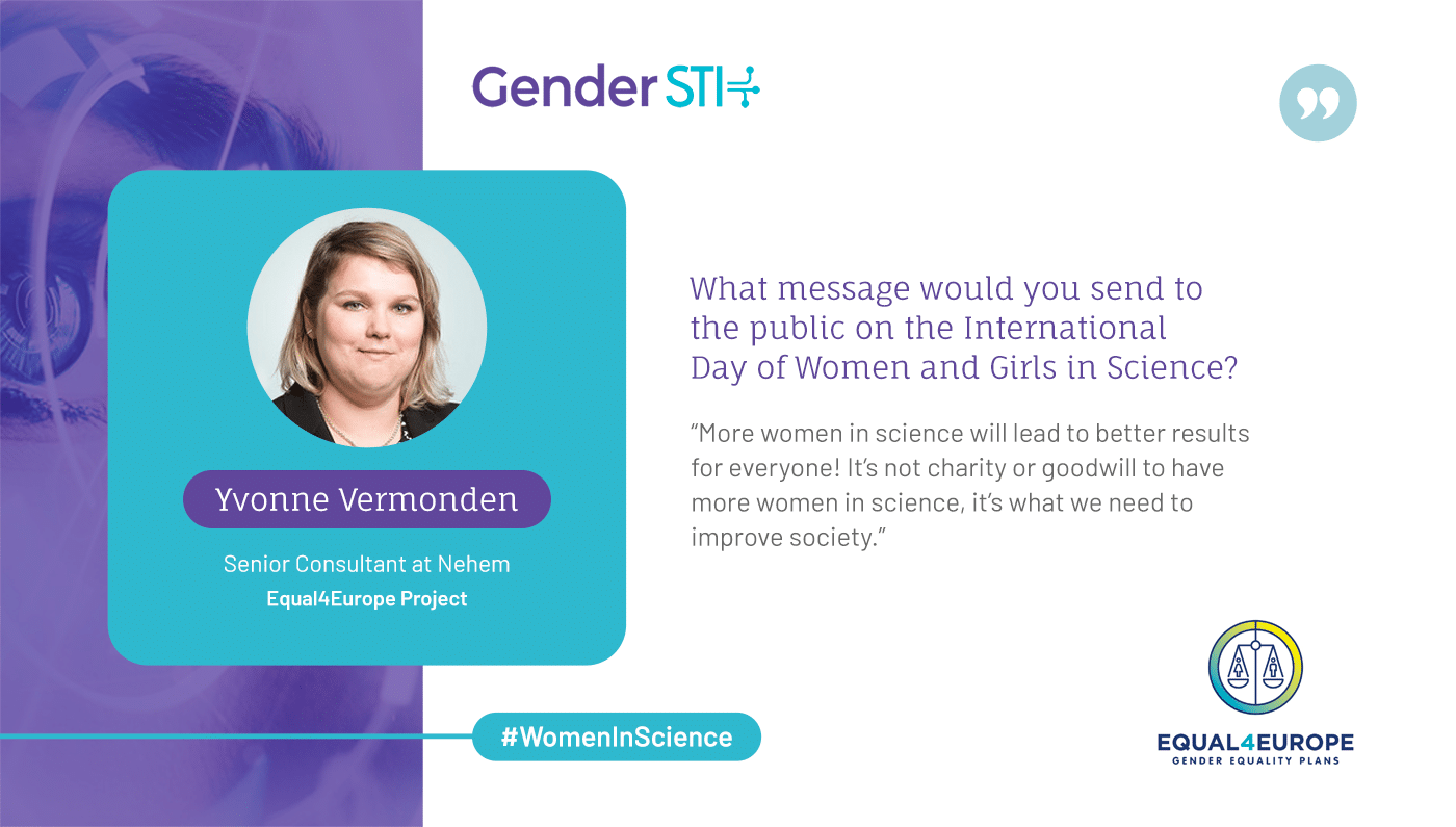 Yvonne Vermonden, senior consultant at Nehem, says women need to be offered the same opportunities as men.