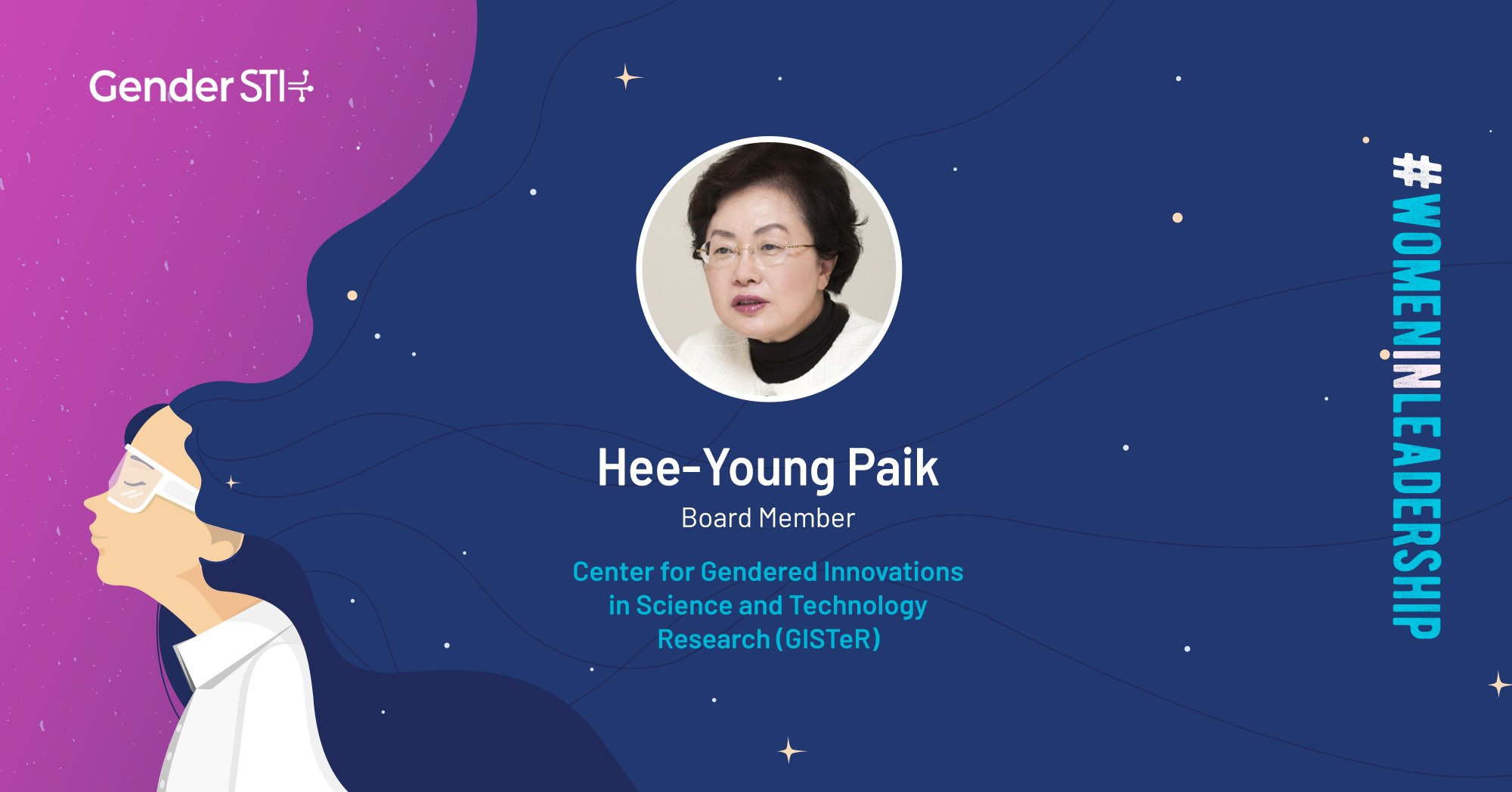 Hee-Young Paik, board member of GISTeR in South Korea, is a nominee for Gender STI's #WomenInLeadership campaign.