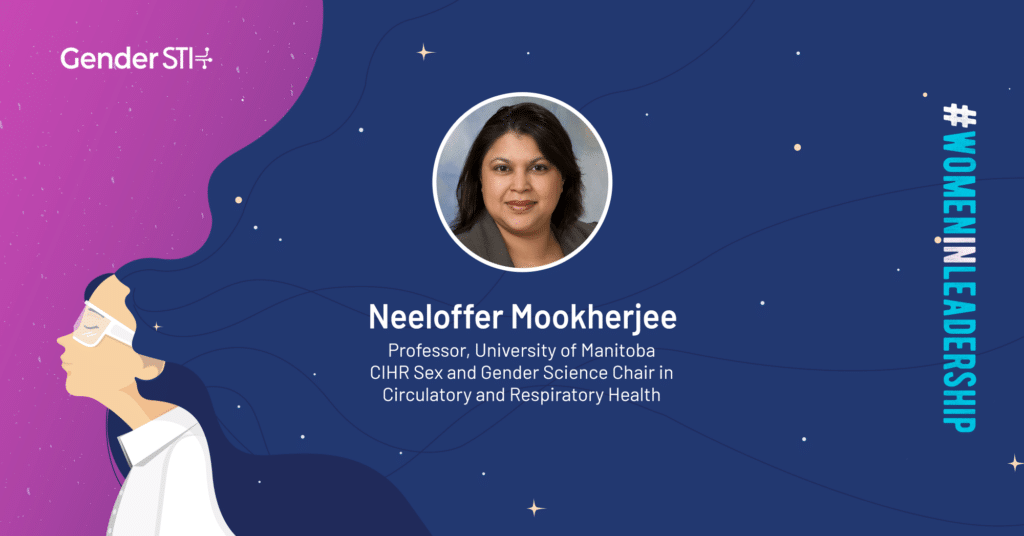 Neeloffer Mookherjee, a professor at the University of Manitoba, is one of Gender STI's #WomenInLeadership nominees.