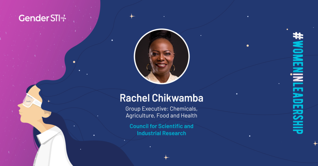 Rachel Chikwamba, CSIR Group Executive, is one of Gender STI's #WomenInLeadership nominees.